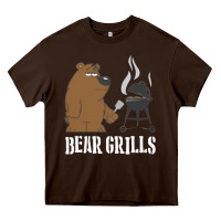 Chocolate Brown Bear Grills Grylls Heavy Core Tee - artisFamous