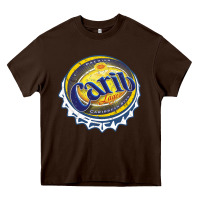 Chocolate Brown carib beer Heavy Core Tee - artisFamous