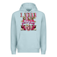 Blue Mist i wear pink for my mom Premium Hoodie - BarkalooDesign