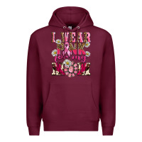 Burgundy i wear pink for my mom Premium Hoodie - BarkalooDesign