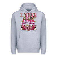 Heather Grey i wear pink for my mom Premium Hoodie - BarkalooDesign