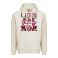 Oatmeal Heather i wear pink for my mom Premium Hoodie - BarkalooDesign
