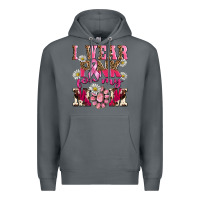 Rock i wear pink for my mom Premium Hoodie - BarkalooDesign