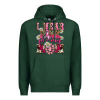 Sports Green i wear pink for my mom Premium Hoodie - BarkalooDesign