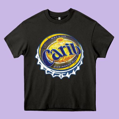 Carib Beer Heavy Core Tee Designed By Artisfamous