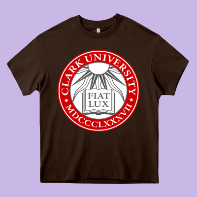 Clark University Heavy Core Tee Designed By Artisfamous