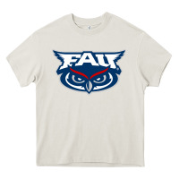 Cream florida atlantic owls Heavy Core Tee - artisFamous