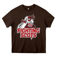 Chocolate Brown edinboro fighting scots Heavy Core Tee - artisFamous
