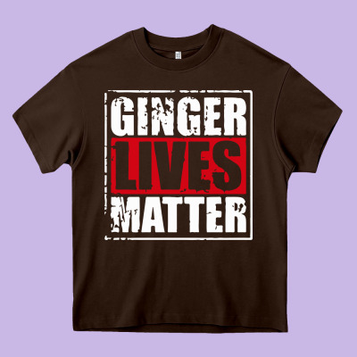 Ginger Lives Matter Heavy Core Tee Designed By Artisfamous