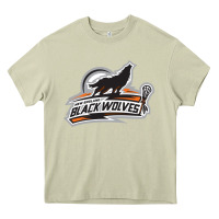 Mossy new england black wolves Heavy Core Tee - artisFamous