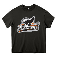 Asphalt new england black wolves Heavy Core Tee - artisFamous