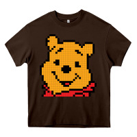 Chocolate Brown pooh Heavy Core Tee - artisFamous