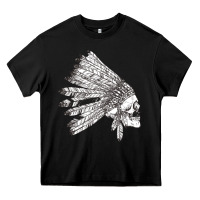 Black american indian Heavy Core Tee - artisFamous