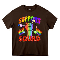 Chocolate Brown support squad pride Heavy Core Tee - FaDigitalArtStudio