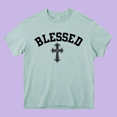 Blessed Christian Christianity Heavy Core Tee Designed By Artisfamous