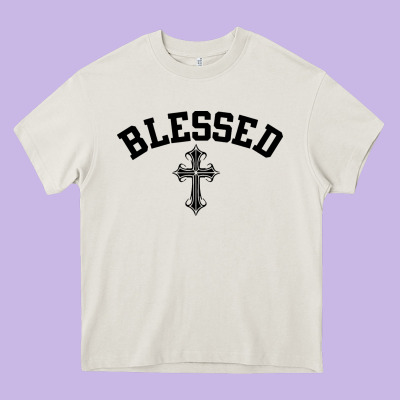 Blessed Christian Christianity Heavy Core Tee Designed By Artisfamous