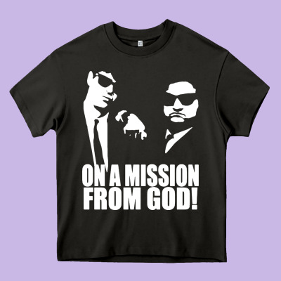 Blues Brothers Belushi Heavy Core Tee Designed By Artisfamous