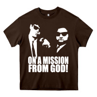 Chocolate Brown blues brothers belushi Heavy Core Tee - artisFamous