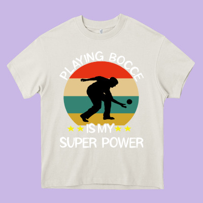 Bocce Super Power Boules Sports Heavy Core Tee Designed By Artisfamous