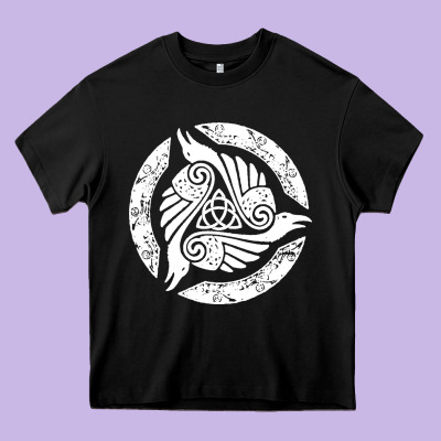 Celtic Trinity Knot Crow Spiritual Mandala Heavy Core Tee Designed By Artisfamous