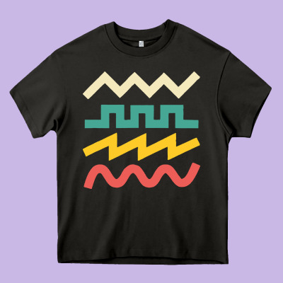 Synthetiseur Heavy Core Tee Designed By Artisfamous