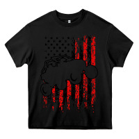 Black usa utv rzr racing Heavy Core Tee - artisFamous