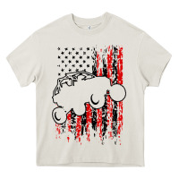 Cream usa utv rzr racing Heavy Core Tee - artisFamous