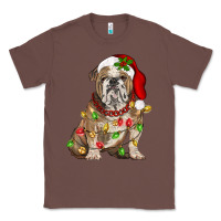 Chestnut Christmas english bulldog Classic Tee - BarkalooDesign