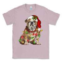 Lilac Christmas english bulldog Classic Tee - BarkalooDesign