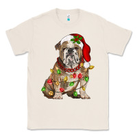Natural Christmas english bulldog Classic Tee - BarkalooDesign