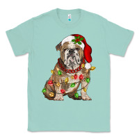 Seafoam Christmas english bulldog Classic Tee - BarkalooDesign