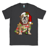 Smoke Christmas english bulldog Classic Tee - BarkalooDesign