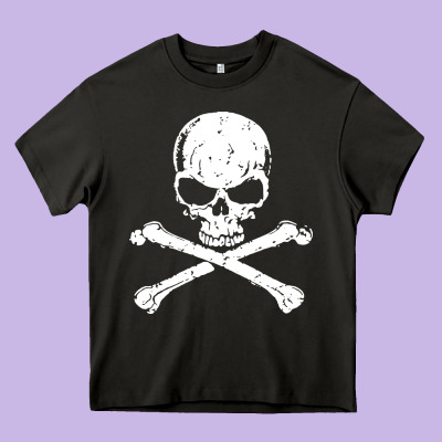 Pirates Adults Pirates Skull Crossbones Beard Heavy Core Tee Designed By Artisfamous