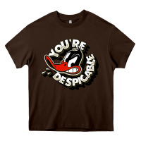 Chocolate Brown you're despicable Heavy Core Tee - artisFamous