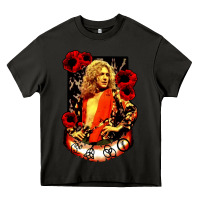 Asphalt vintage image robert plant Heavy Core Tee - artisFamous