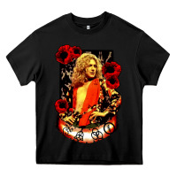 Black vintage image robert plant Heavy Core Tee - artisFamous