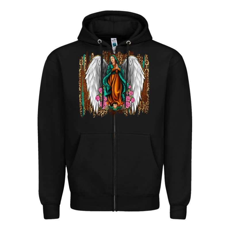 Lady Of Guadalupe Zipper Hoodie by Jasminsmagicworld | Teevron