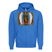 True Royal lady of guadalupe Zipper Hoodie - Jasminsmagicworld