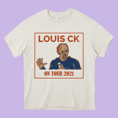 Louis C.k. Heavy Core Tee Designed By Artisfamous