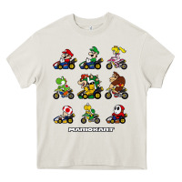 Cream mariokart Heavy Core Tee - artisFamous
