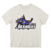 Cream lone star brahmas Heavy Core Tee - artisFamous