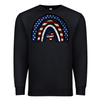 Black USA American Flag Rainbow Premium Sweatshirt - Jasminsmagicworld