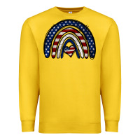 Lemon USA American Flag Rainbow Premium Sweatshirt - Jasminsmagicworld