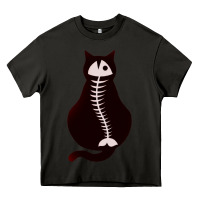Asphalt Cat with Fish Bone Heavy Core Tee - artisFamous