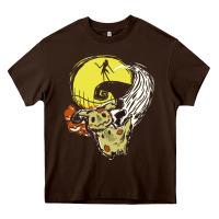 Chocolate Brown mimikyu nightmare before Heavy Core Tee - artisFamous