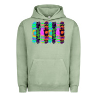 Pigment Oil Green tie dye brushstrokes Urban Hoodie - RanaPortraitStore