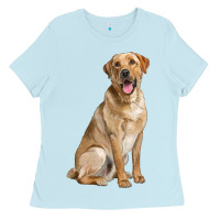 Baby Blue Labrador Retriever llustrations Ladies Tee - LillyAllenDesigns