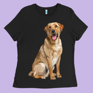 Labrador Retriever Llustrations Ladies Tee Designed By Lillyallendesigns