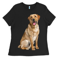 Black Labrador Retriever llustrations Ladies Tee - LillyAllenDesigns
