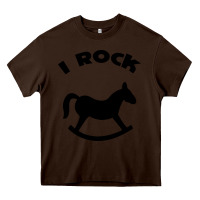 Chocolate Brown i rock funny Heavy Core Tee - artisFamous